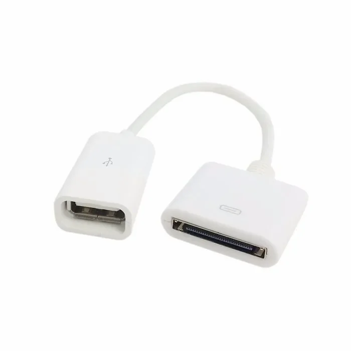 1 sztuk 30-Pin żeńskie do USB kabel do ładowania danych Adapter do iPhone 4 4S czarny/biały — zdjęcie produktu 7