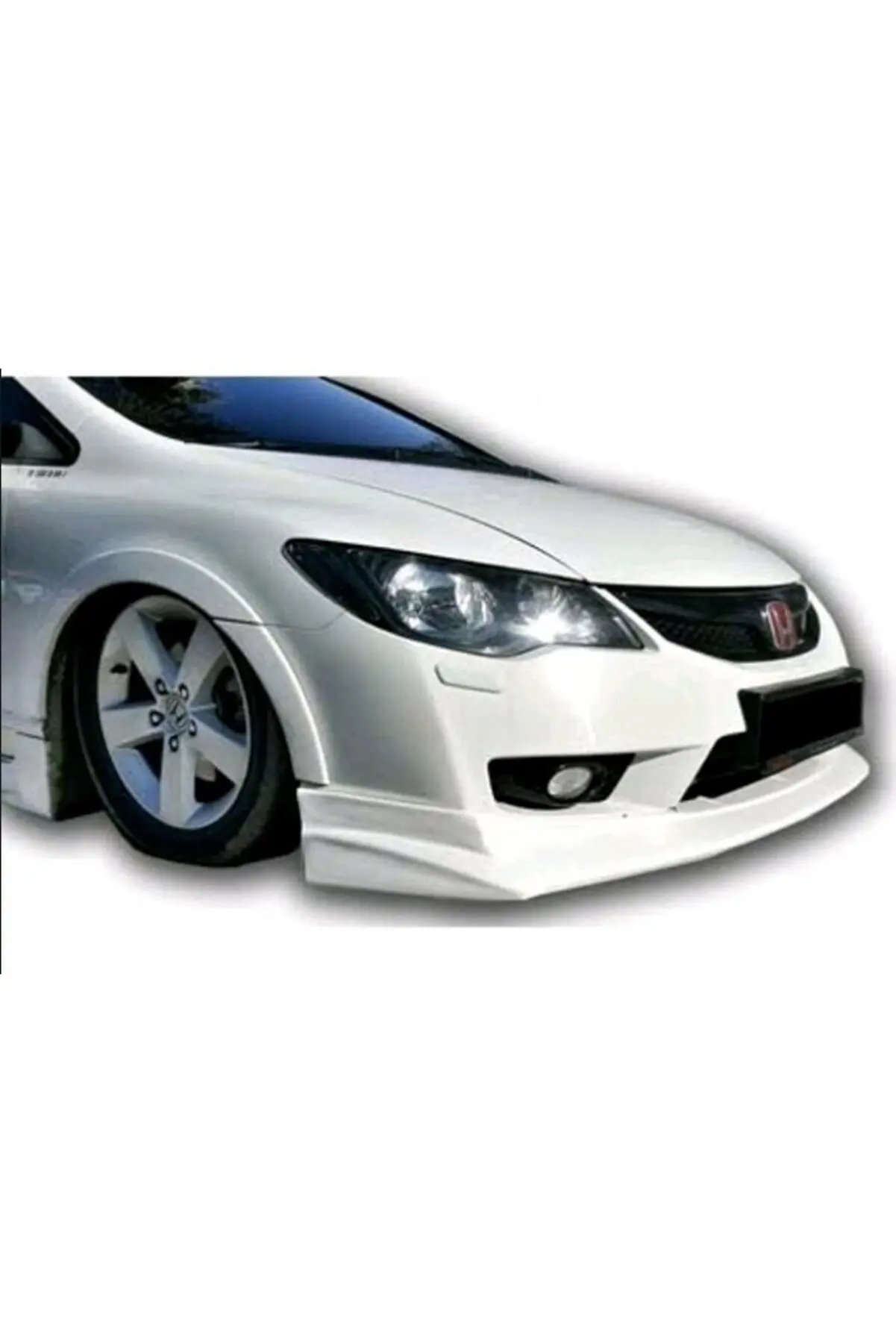 For Honda Civic Type-R Front Lip 2006-2012 Models- Body Kit Exterior Parts Side Skirts Spoiler Diffuser Tires Battery Rocker