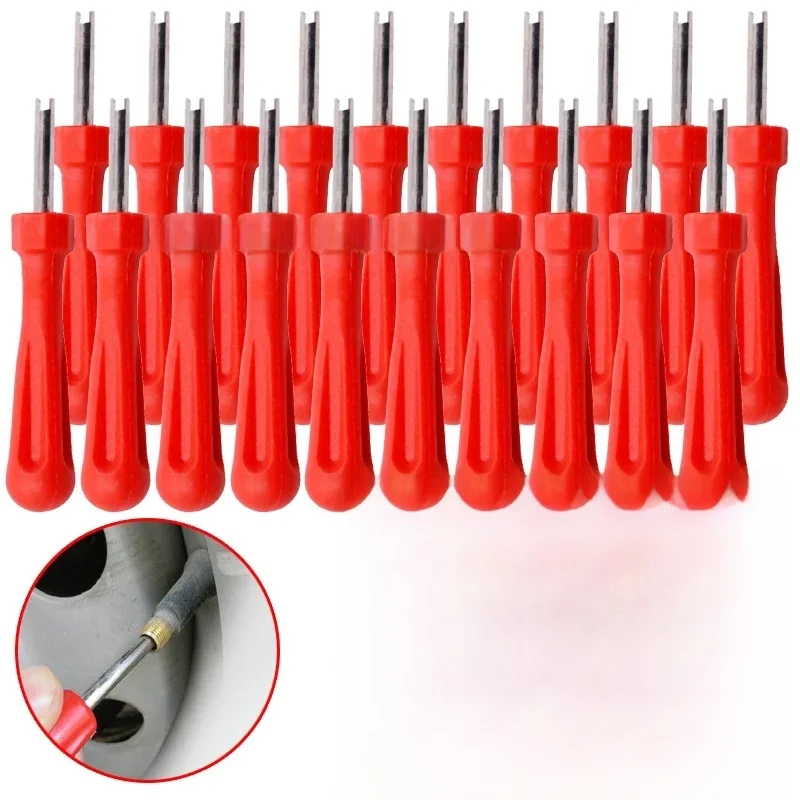 Outils de retrait de noyau de Valve de pneu, pour voiture, vélo, moto, camion, outils de réparation de tige de Valve de pneu, tournevis de noyau de Valve de pneu de voiture 1/20 pièces