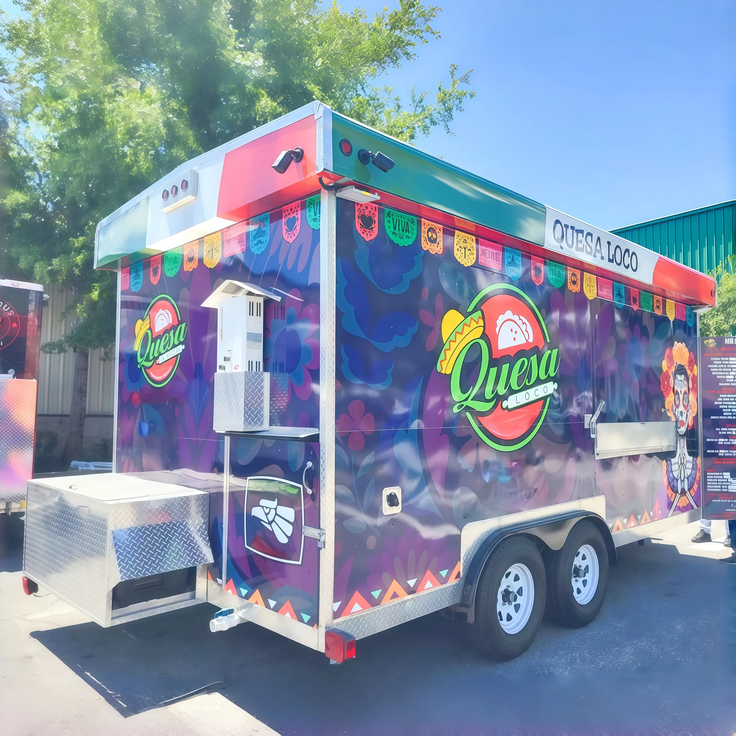 

Мобильный фургон для уличной торговли едой, кейтеринга, бара, пивной точки, тележка для мороженого, прицеп-фудтрак