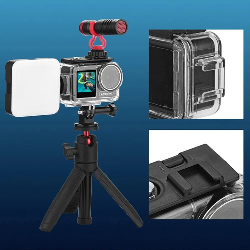 60M Waterproof Case For DJI OSMO Action 3/4  Diving & Swimming Protective Housing Shell for Underwater Filming Shoots