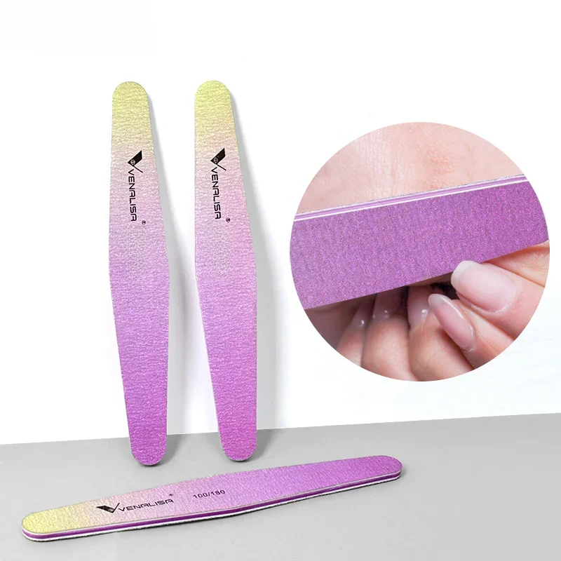 5 pièces/ensemble Venalisa lime à ongles tampon à ongles outil pour manucure pédicure Gel vernis cuticule dissolvant Nail Art accessoires