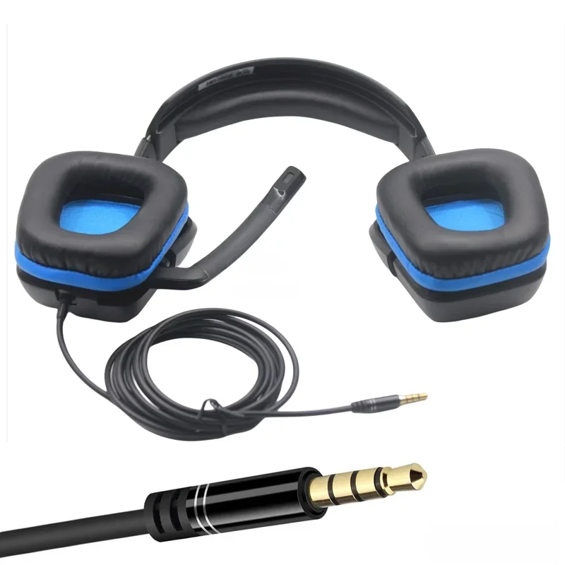 Zapasowy kabel audio do Logitech G431, G432, G331, G332, naprawa przewodowego zestawu słuchawkowego do gier, 3,5 mm, wtyk męski, kabel Aux — zdjęcie produktu 6