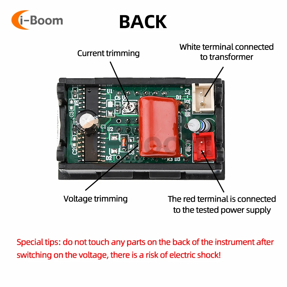 AC 50-500V 10A 50A 100A  Dual Display Voltage Current Meter Tester LED Voltmeter Ammeter Electrical Instrument Volt Amp Detector