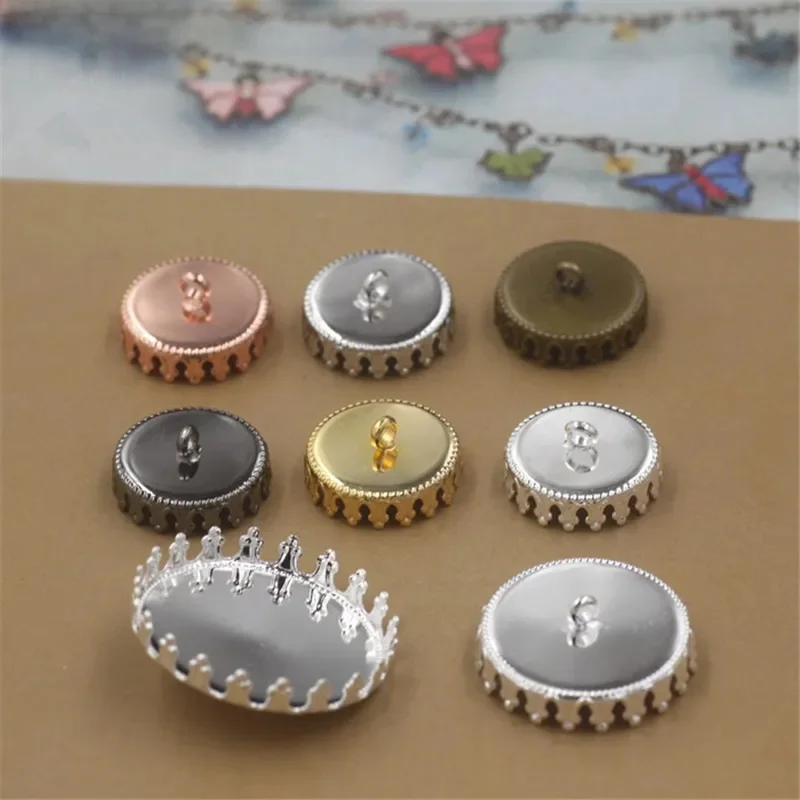 REGELIN wisiorek ustawienie Cabochon baza taca Bezel puste 10 sztuk/partia Fit 12/15/20/25mm Cabochons DIY naszyjnik biżuteria akcesoria — zdjęcie 2