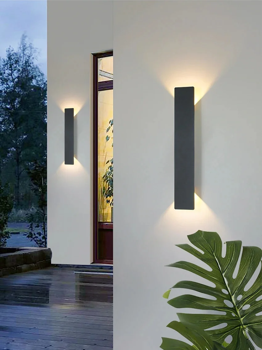 Moderne LED waterdichte buitenlamp, op en neer gericht, aluminium, 24W/18W/6W LED wandlamp, binnenverlichting, decoratieve wandlamp - afbeelding 2