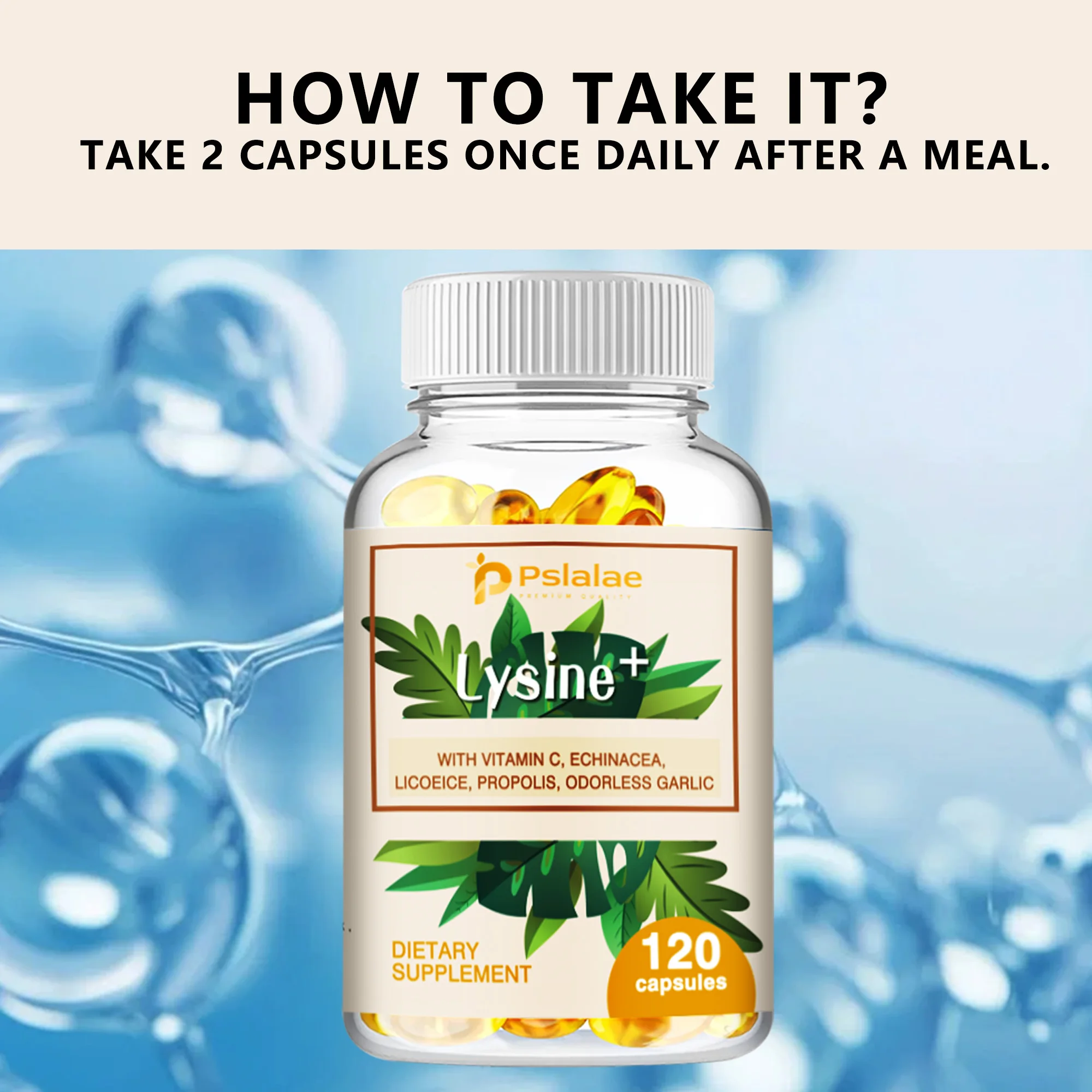 كبسولات ليسين فائقة ، تعزز صحة الجلد ، وأظافر الشعر والمفاصل ، وتدعم التمثيل الغذائي ، والكبسولات