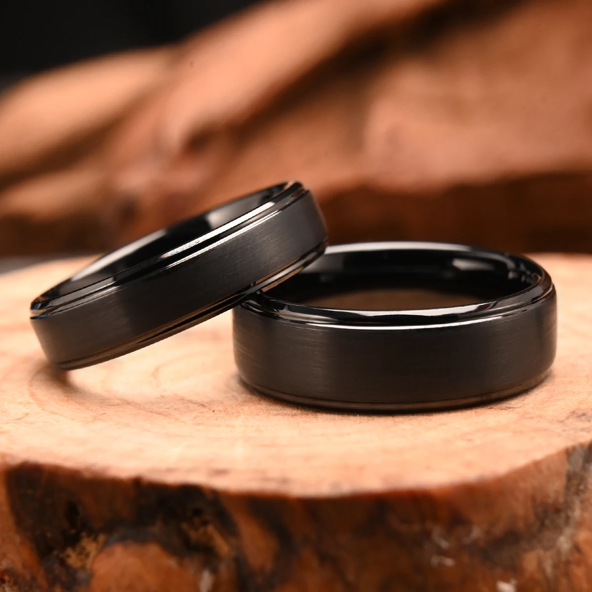 8MM Men's Tungsten Carbide Ring Wedding Bands Engagement Rings Promise Jewelry Durable Scratch Resistant Classic Gift for Men