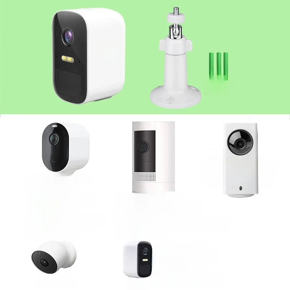 Security Camera Wall Mount for Ring Stick Up Cam,Ring 3rd Gen,Arlo Pro 4,Arlo Ultra,Wyze Cam Pan, EufyCam 2,360°Adjustable Mount