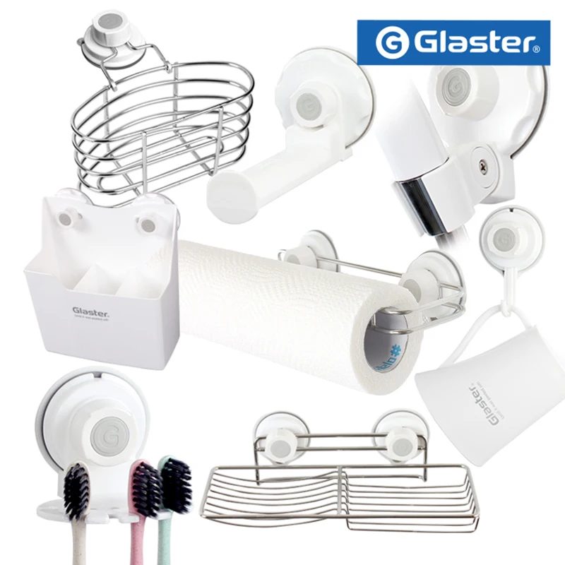 Glass Bathroom Products Adsorption Hooks Hanger/Shower Rack Machine Gun Hanger Toothbrush Hanger 28 Chestacks 1