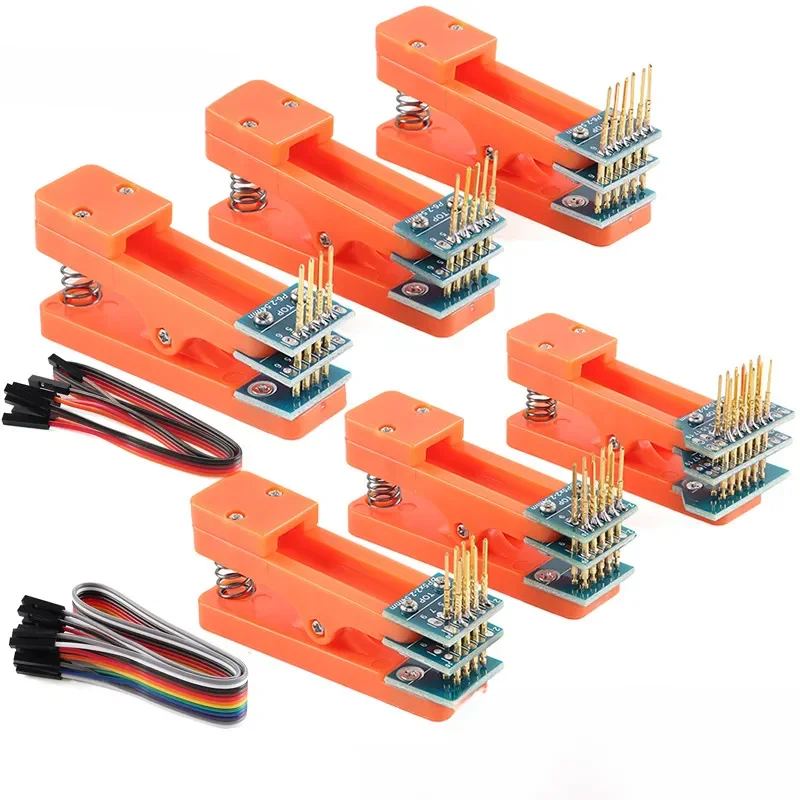 Stojak testowy Zacisk PCB Zacisk dystansowy 2,54 mm Sonda do wypalania Pogo Pin Download Program Burn 3P 4P 5P 6P 7P 8P 9P 10P 12P Kabel — zdjęcie produktu 7