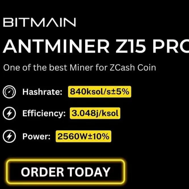 

@ Buy 2 Get 1 Free Bitmain Antminer Z15 Pro 840Kh/s