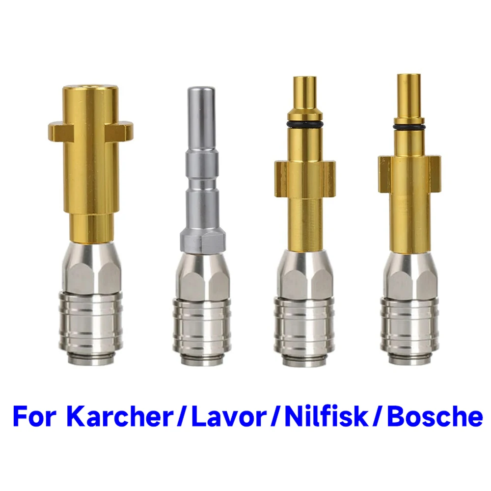 For Karcher Parkside High Pressure Washer Adapter Quick Release Connector Nozzle Jet Wash Hydro Washing Machines For Cars