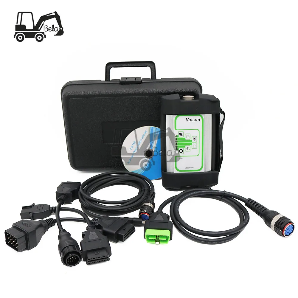 Best For Volvo Vocom1 Adapter V88890300 88890300 Engine Fault Diagnostic Scanner Tools Kit For Volvo Vehicles Trucks Excavators