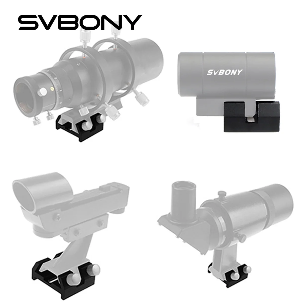 SVBONY Small Dovetail Plate with Locking Screw Quick-Connect Finderscope Guide Scope Adapter Bracket for Astronomical Telescope