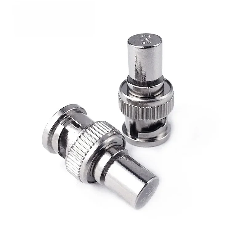 1 pièces Q9 BNC charge prise mâle Coaxial en laiton résistance terminateur factice BNC charge impédance 50 Ohm et 75 Ohm avec adaptateur porte-clés en laiton