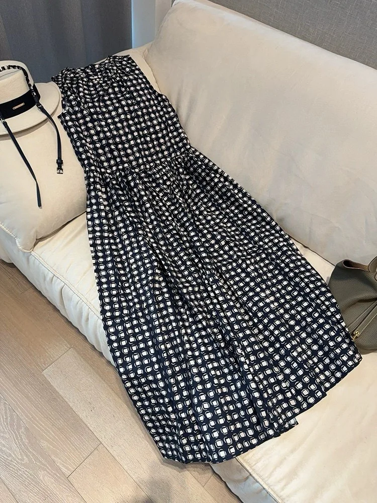 

Women;'s summer retro-vintage style casual cotton print dress