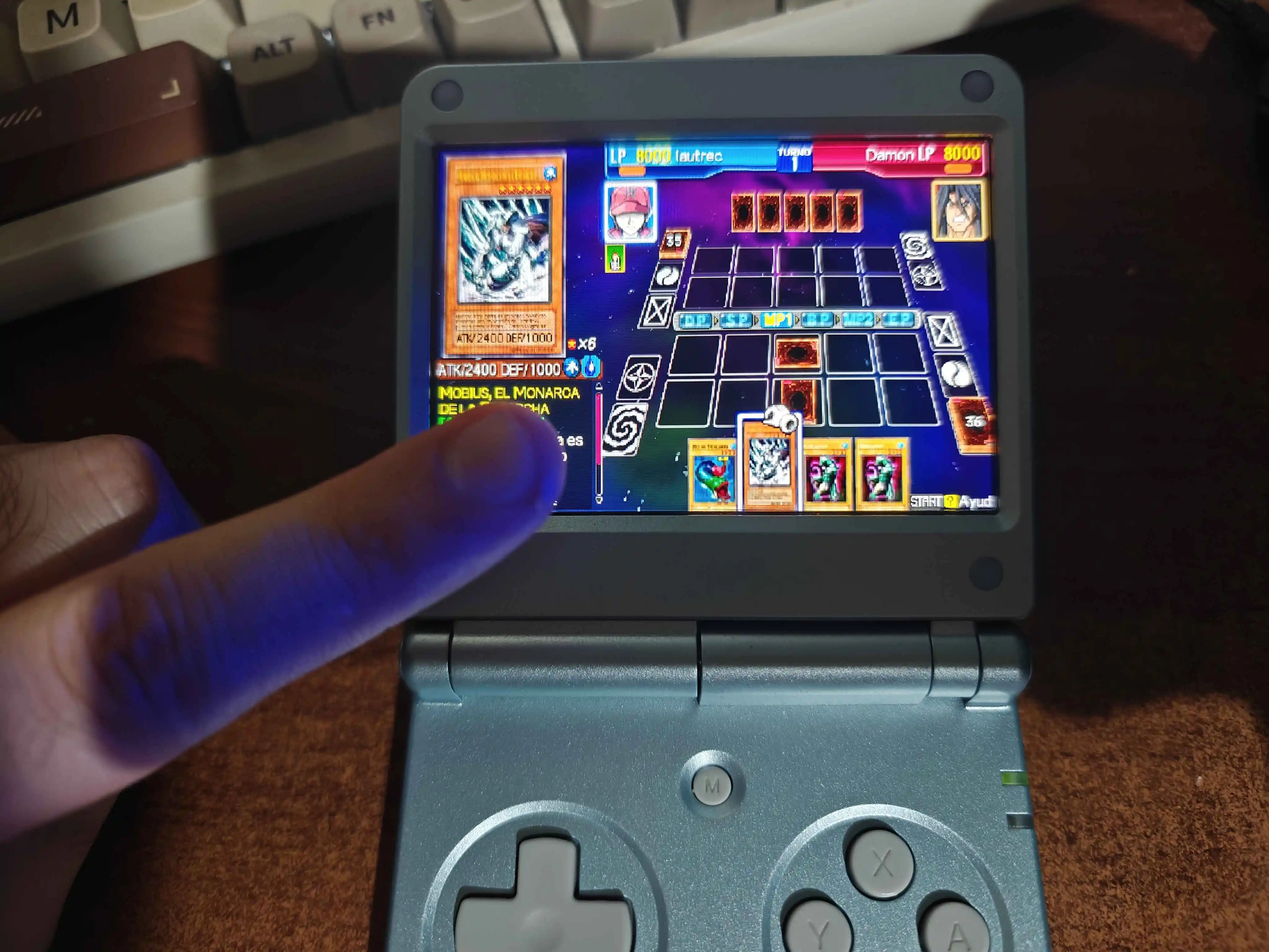 Customer photo for Flip Arcade – RG SP Clamshell Gaming Handheld — Gearfinch