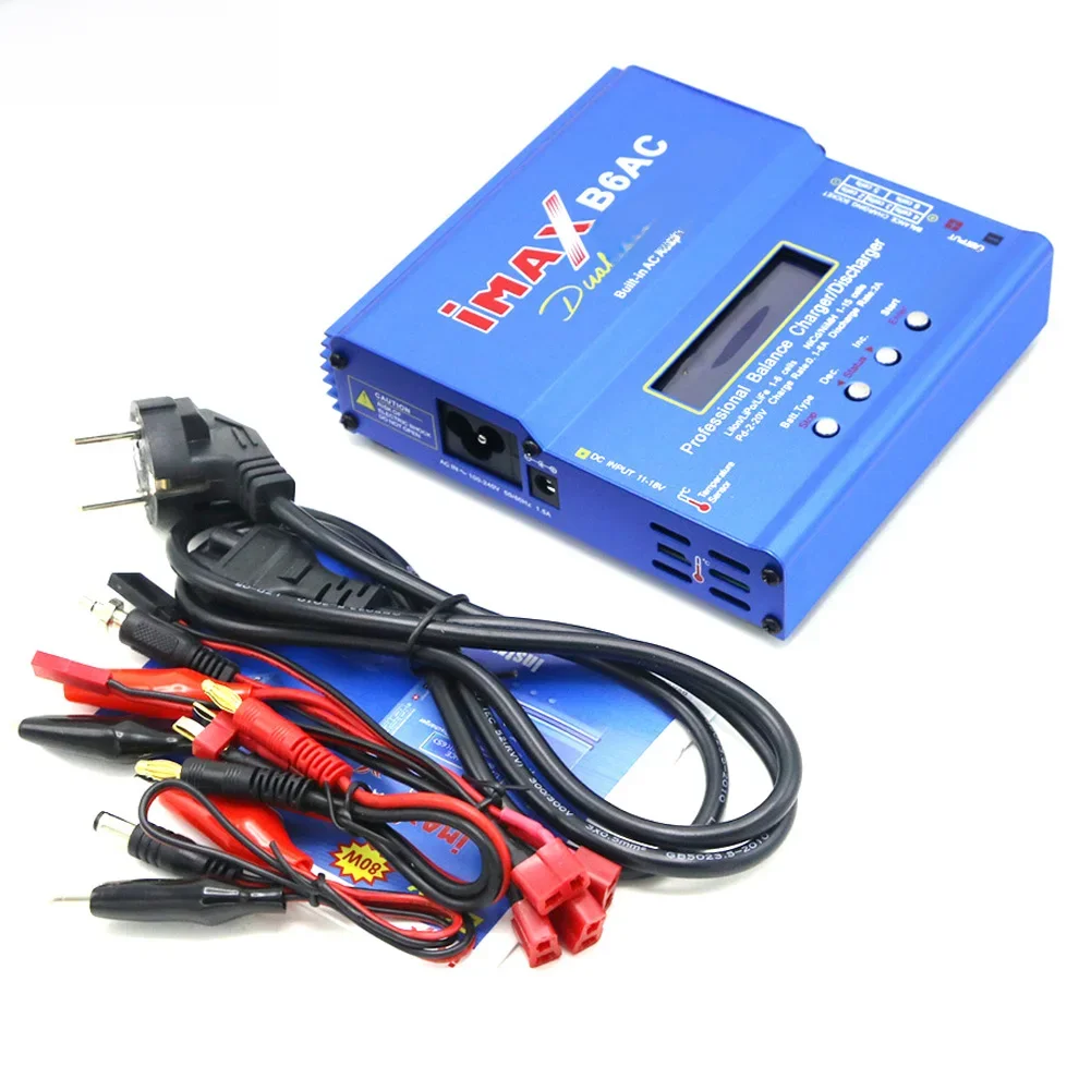 Imax B6 AC RC Lader 80W B6AC 6A Balanslader Digitaal LCD-scherm Li-ion LiFe Nimh Nicd PB Lipo Batterij ontlader - afbeelding 2