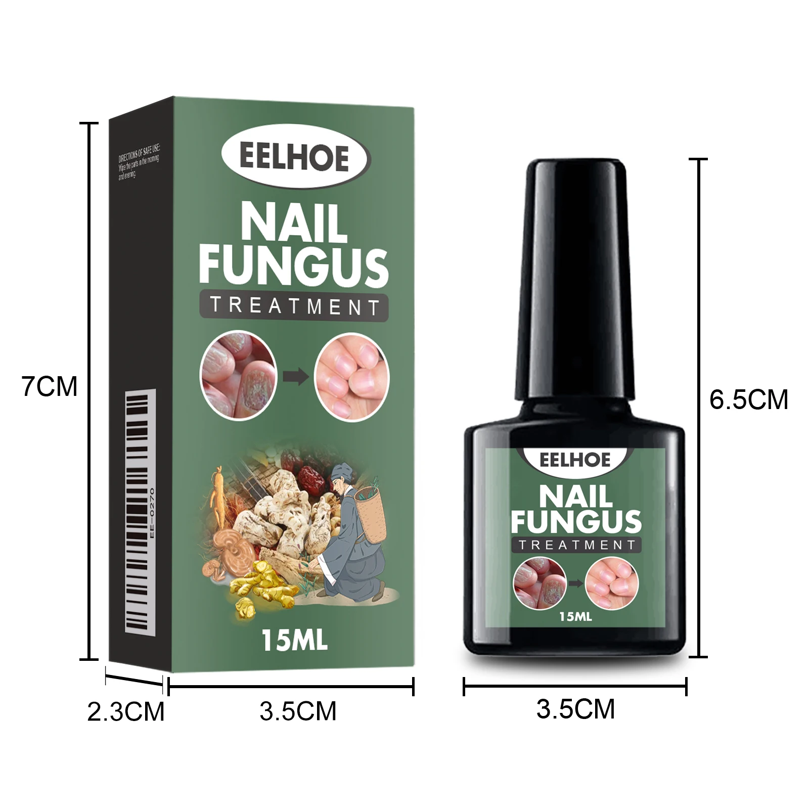 爪の修復液は手足の爪を厚くし、柔らかく脆い爪を強化し、爪を改善し、健康な爪を復元し、美爪ケアを行います。