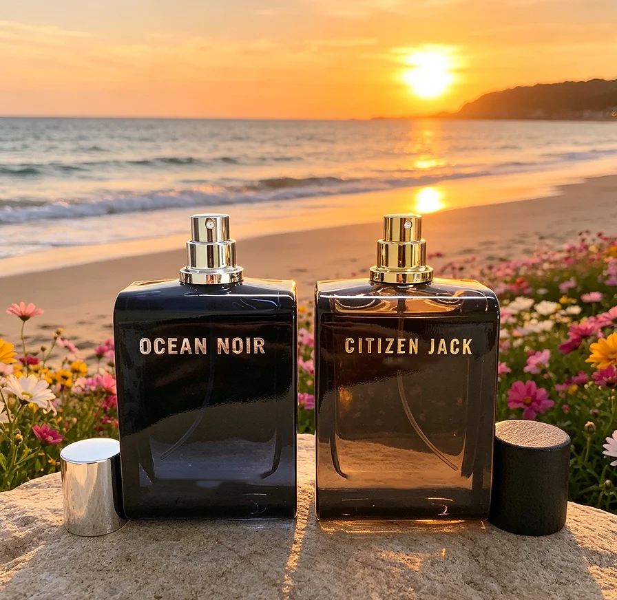 

Two new products for sale, men's perfume, Oceannn Noir (aquatic coconut wood tone) Citizennn Jack (tropical sweet amber wood tone) 100ml, lasting and fresh, perfect choice for gift boxes and gifts