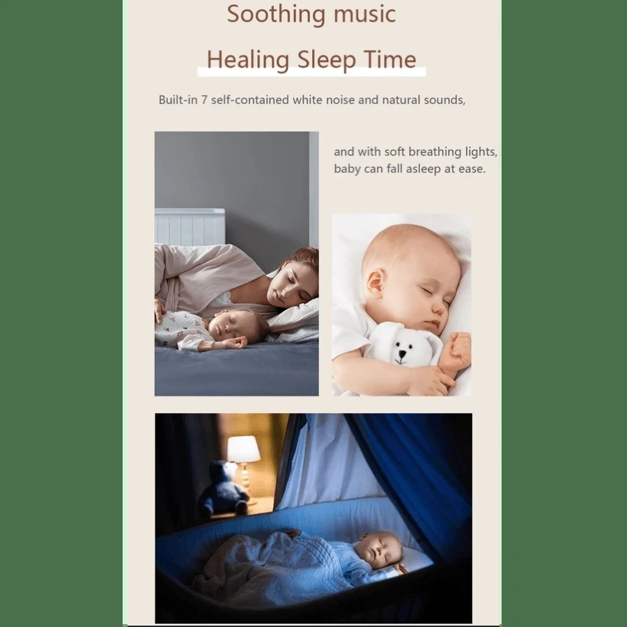 Płacząca maszyna do spania dziecka Biały szum Wózek do spania Wisząca maszyna Ciepła lampka nocna Dziecko Dzieci Płacząca lampa kojąca