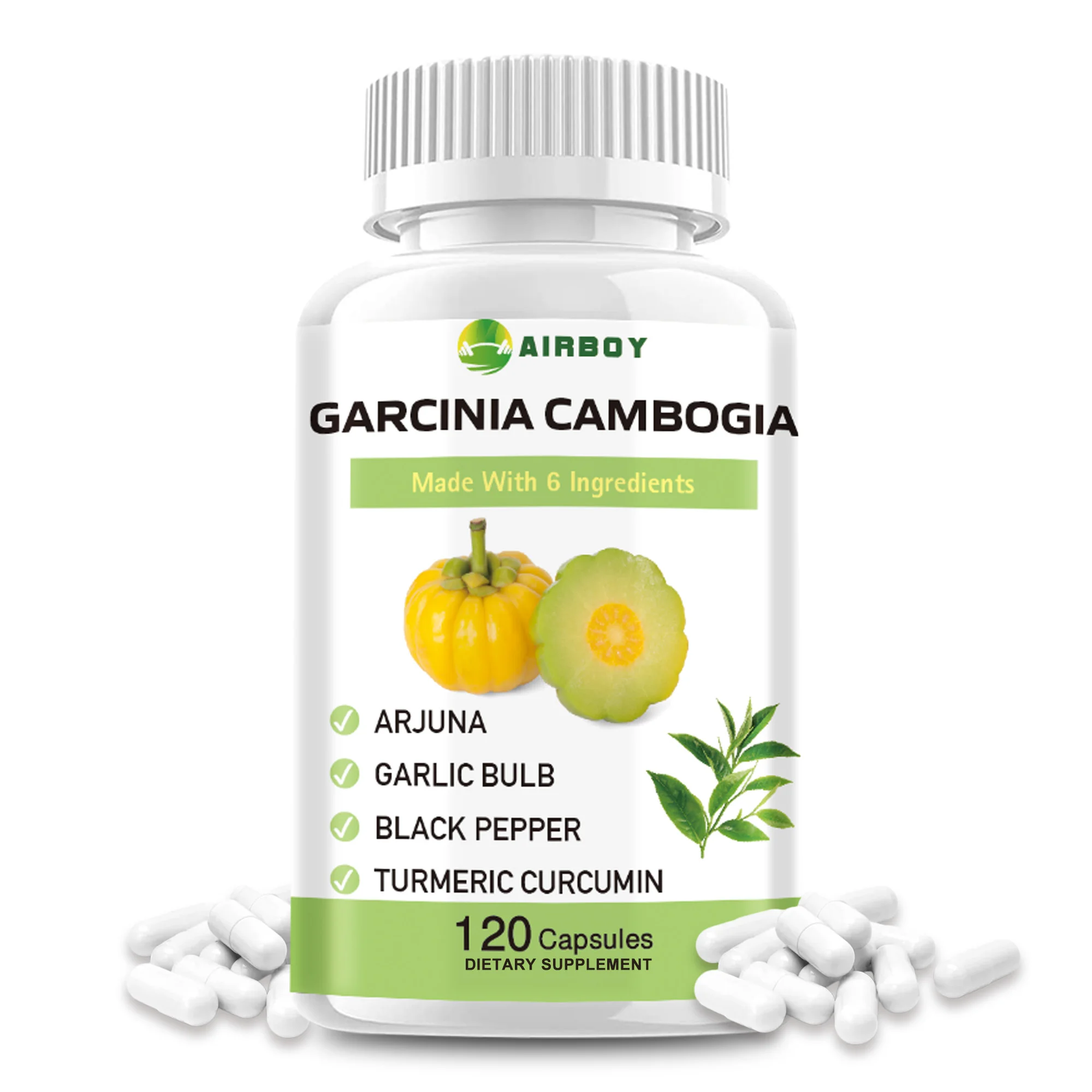 Garcinia Cambogia - Suppress Appetite, Promote Metabolism, Detoxify, Burn Fat - 120 Capsules