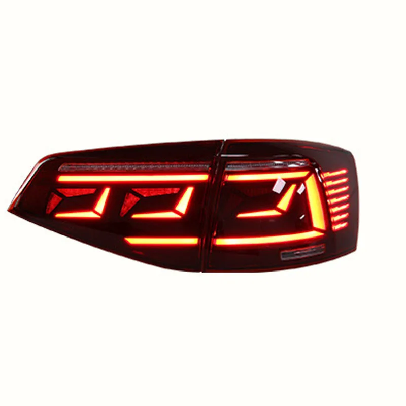 LED Car Taillight Assembly Dynamic Streamer Turn Signal For Volkswagen Sagitar 2015-2018 Fog Brake Running Reverse Rear Lamp