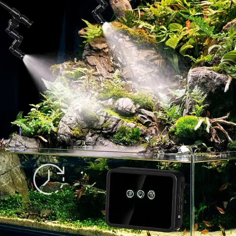 Système de pulvérisation Intelligent pour reptiles, Kit de système de pulvérisation de réservoir de forêt tropicale, contrôle d'arrosage, Terrariums, humidificateur, minuterie électronique