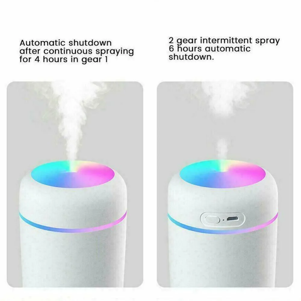 Xiaomi nawilżacz powietrza 300ml niski poziom hałasu perfumy Mist Maker przenośny USB olejki eteryczne dyfuzor z noc Lignt dla Home Office