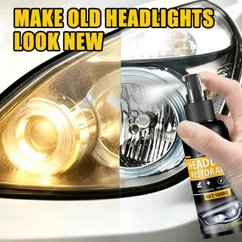 Magic Headlight Repair Paste Car Lens Restoration Polish for Yellowing Oxidation and Scratch Removal
