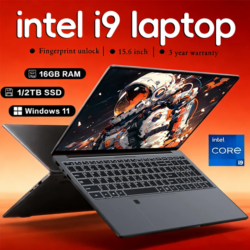 Computer portatile da 15,6 pollici 1920*1080 PC Intel Core i9-10980HK Laptop 16 GB di RAM 1 TB 2 TB SSD portatile i7 Notebook portatile Windows 11