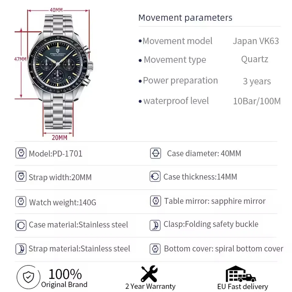 montre sport impermeable – vue détaillée