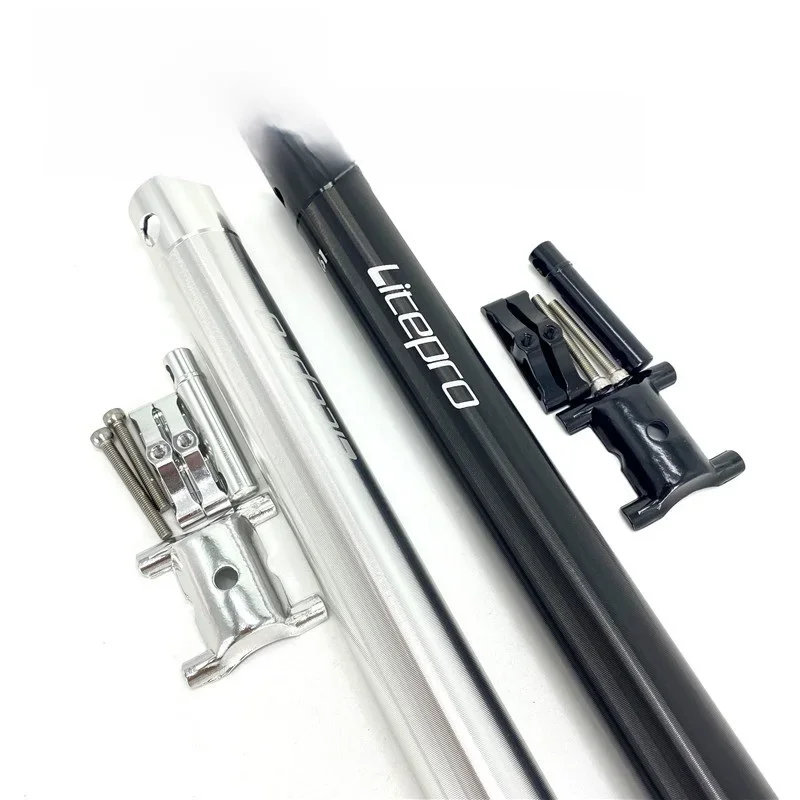 AliExpress Litepro 34.9mm 600mm Seatpost For Birdy Folding Bike Seat Post Aluminum Alloy Ultralight Seat Tube Silver Black