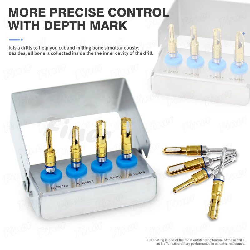 

Стоматологический сборщик костей Хирургические стоматологические сверла для имплантатов Стоматологические прививки костей Сбор самошлифовальные сверла для имплантатов