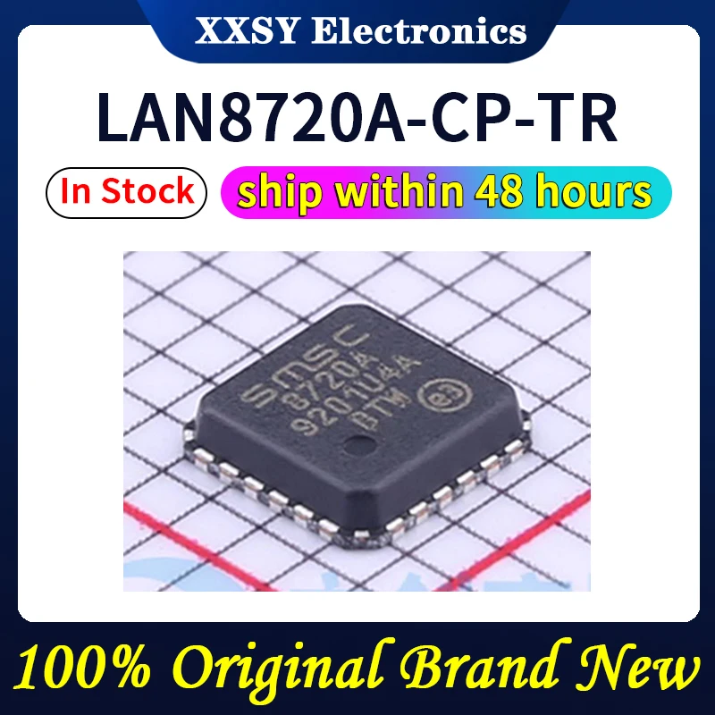 LAN8720A-CP-TR 8720A QFN24 100% Qualité Original Nouveau