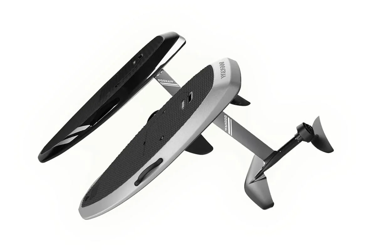 

FAST SELLING ON NEW WA_Y-DO_O FLYERs- ONE PLUS FIBER E-Foil board 32 Mast 32 Wing IN STOCK