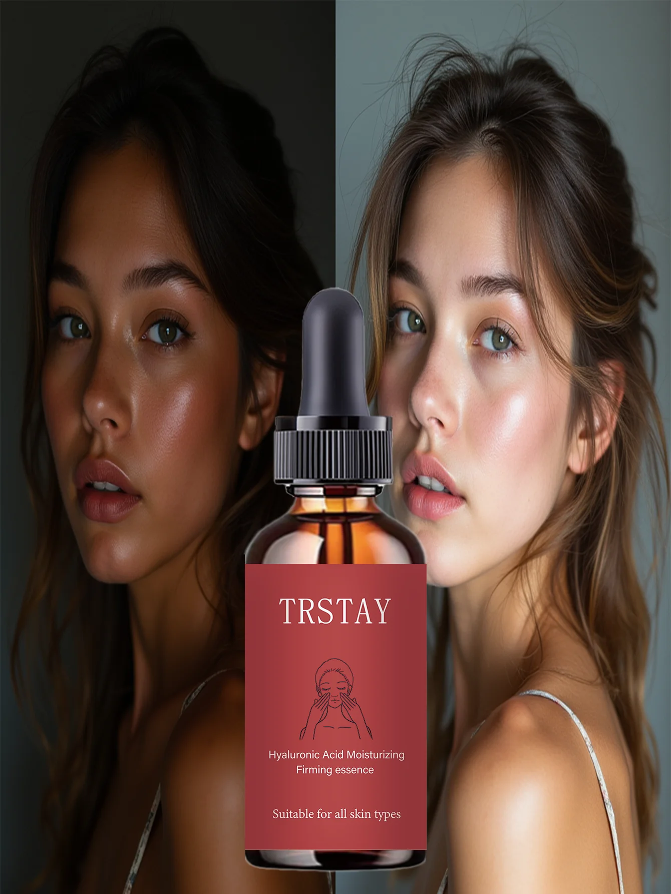 Hydrating Brightening Anti Wrinkle Essence Serum with Hyaluronic Acid and Collagen for Elastic Glowing Complexion Fade Spots and - Image 2