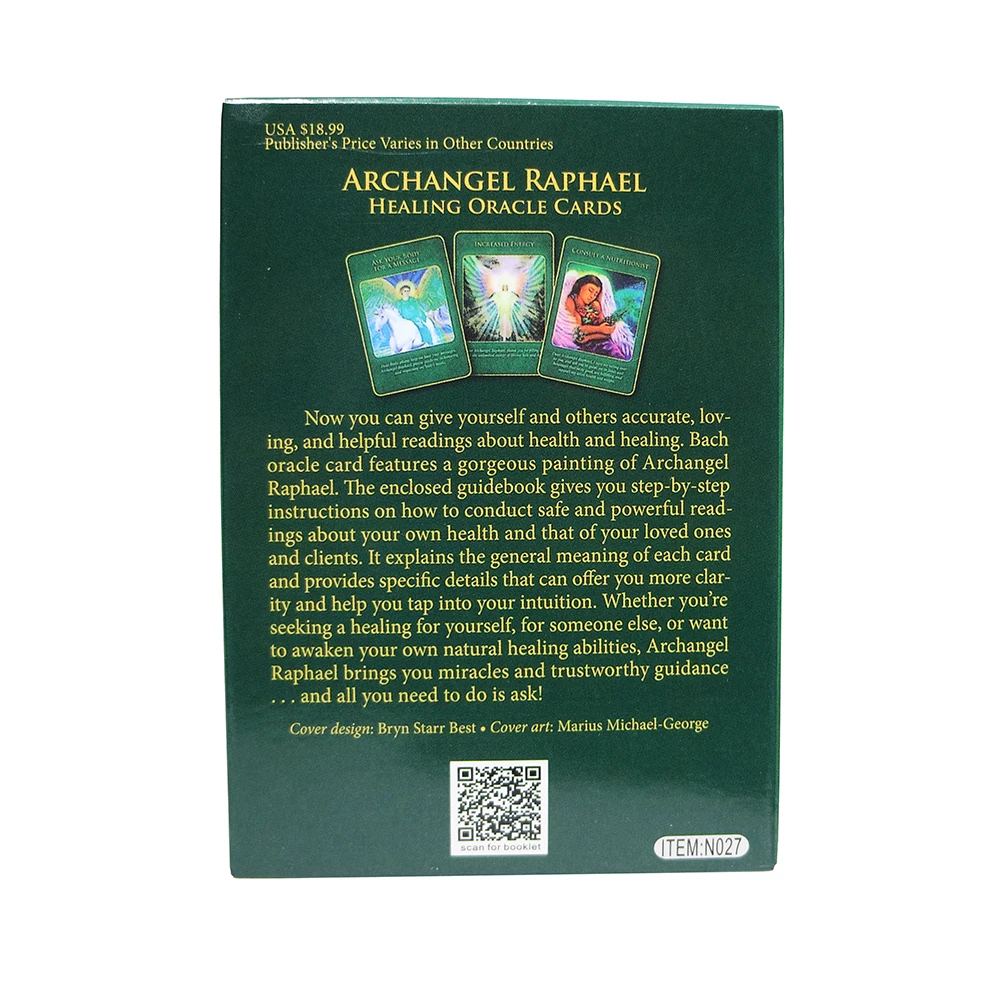 Archangel Raphael Healing Oracle Cards Tarot Cards for Beginners Oracle Deck with Meanings on Them Divination Fate  Board Games