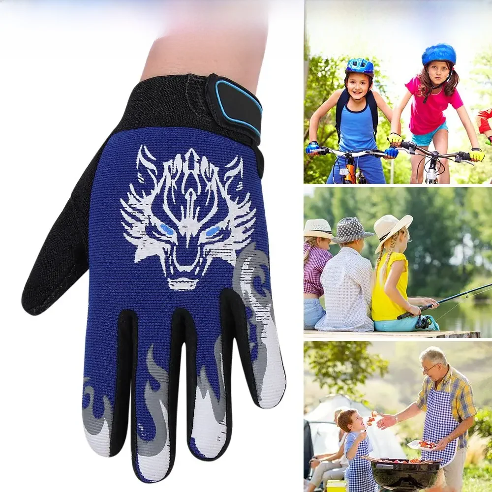 AliExpress Winter Fishing Breathable Riding Non-Slip Kids Cycling Gloves Children Sport Gloves Full Finger Bike