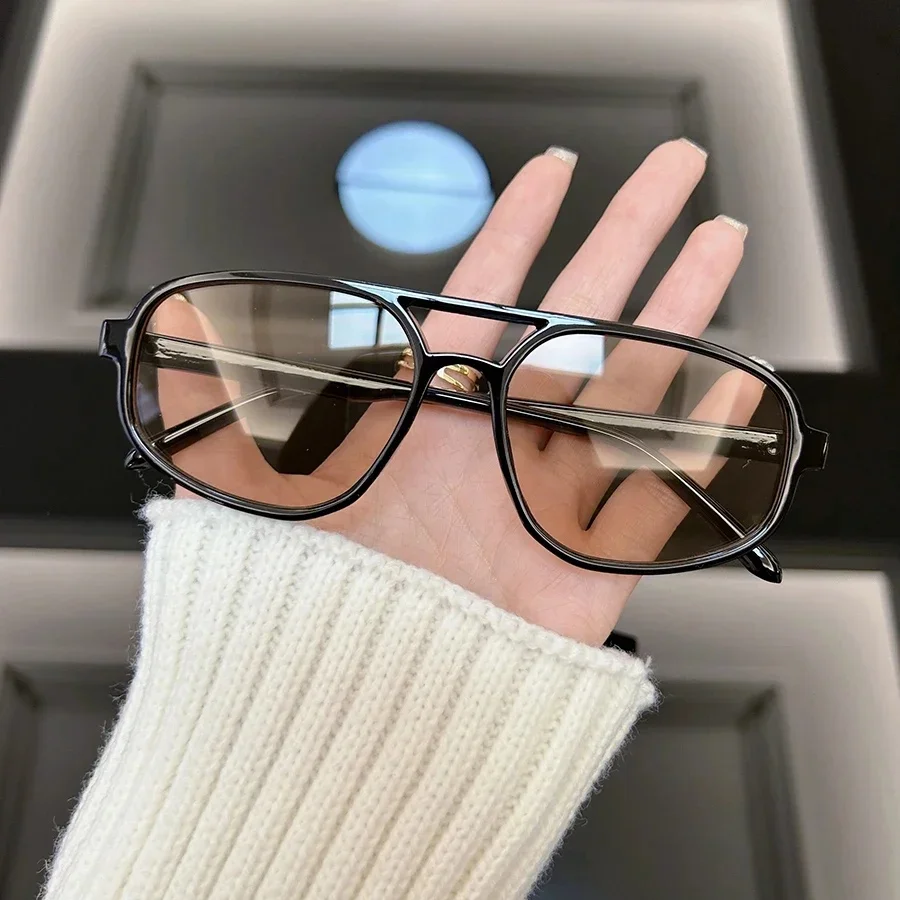 Modne kwadratowe okulary przeciwsłoneczne damskie męskie marka projektant Vintage lustrzane okulary przeciwsłoneczne damskie męskie klasyczne Retro na zewnątrz Gafas De Sol — zdjęcie 2
