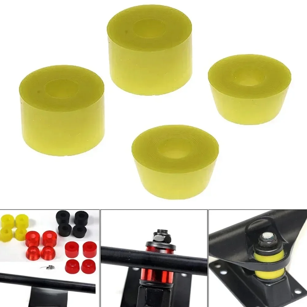 Lot de douilles de remplacement pour skateboard et longboard, 4 pièces, 85A, 95A, 100A, accessoires standard, pivot, résistant aux chocs