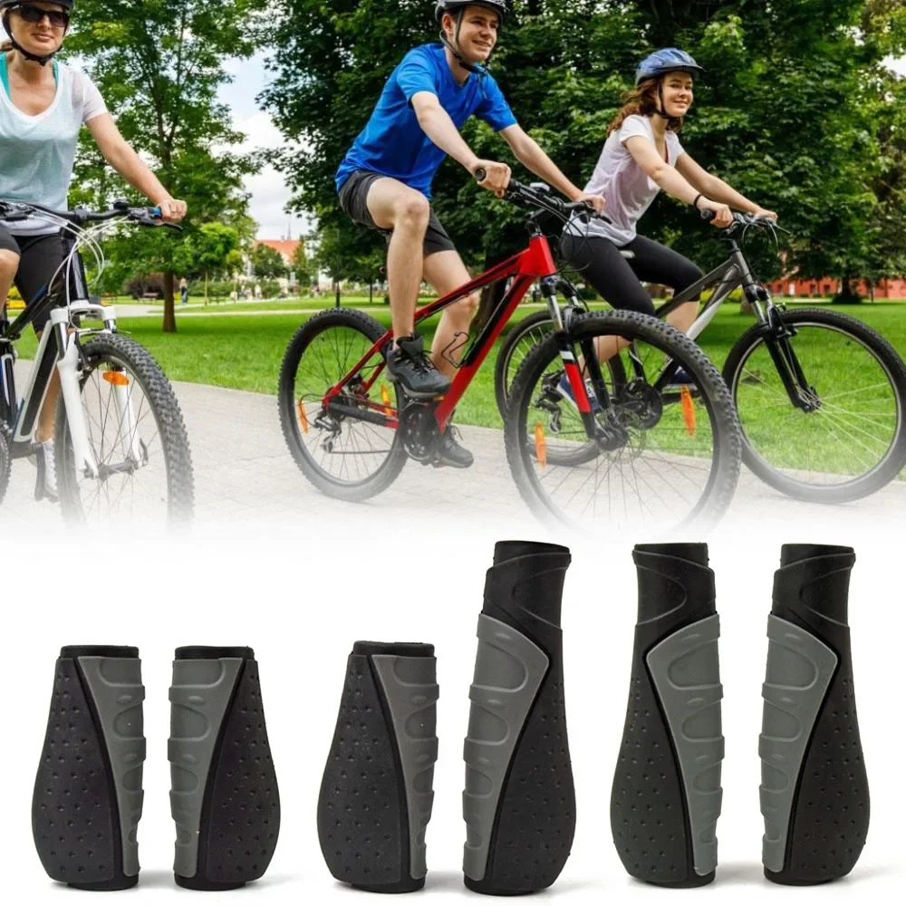 AliExpress NONE MTB Bicycle Grips Handlebar Short Long Bike Grips Anti-Skid Rubber Handle Cycling Mountain Bike Grip Ergonomic