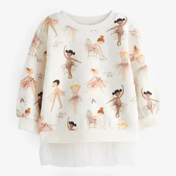 Quality Terry Cotton Baby Girl Clothes Kids Cartoon Sweatshirt Blouse Tee Outwear Kids Girls Sweater Hoodies Children's Clothing