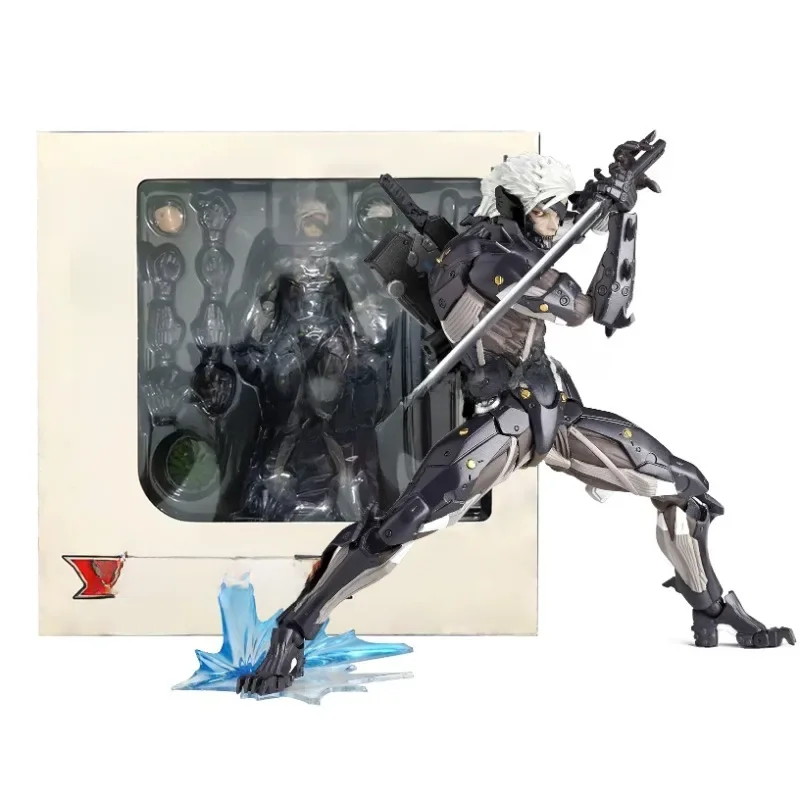 Kaiyodo Revoltech Metal Gear Rising: Revengeance Figurka akcji Raiden Figurka PVC Ruchoma kolekcja Solid Snake Jack Model Zabawka — 2