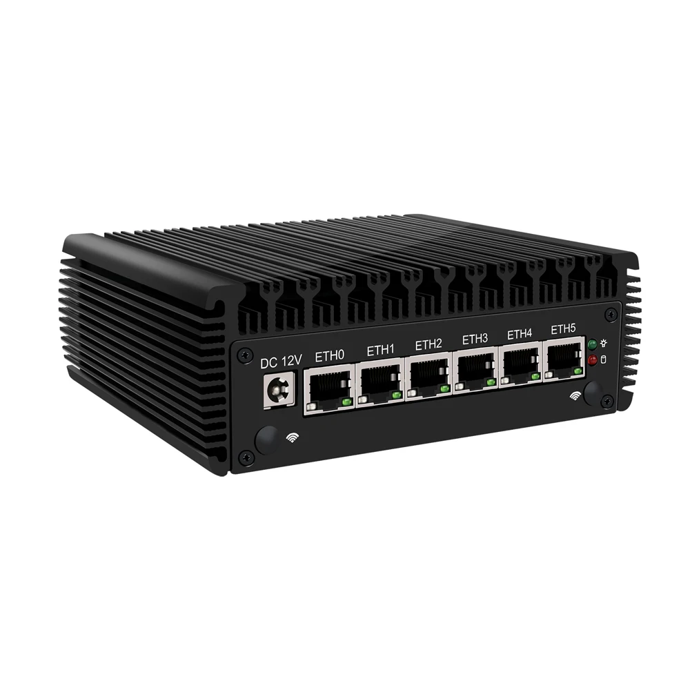 HUNSN Micro aparelho firewall, Mini PC, pFsense, Mikrotik, Intel I5 I7, RJ07, OPNsense, Ângulo, VPN, Roteador PC, AES-NI, 6LAN, COM, HD