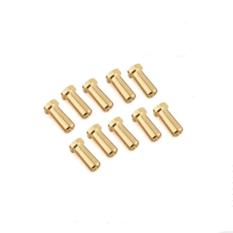 5/10/20 Pcs Gold Plated 5.0mm 14mm Banana Plug Bullet Low Profile Male Female Connector for RC Lipo Battery ESC Motor Car Boat