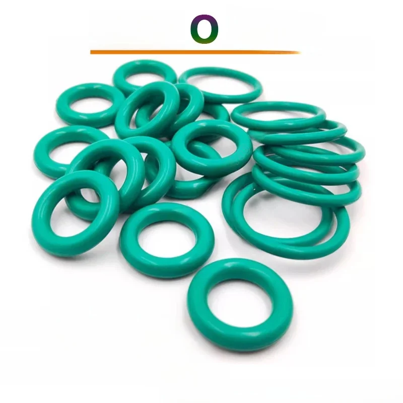 Joint torique vert FKM CS, 6mm, 8.6mm, OD 28, 32, 40-620mm, joint d'étanchéité, huile d'isolation, haute température, fluor 02/10/2018, joints toriques en caoutchouc