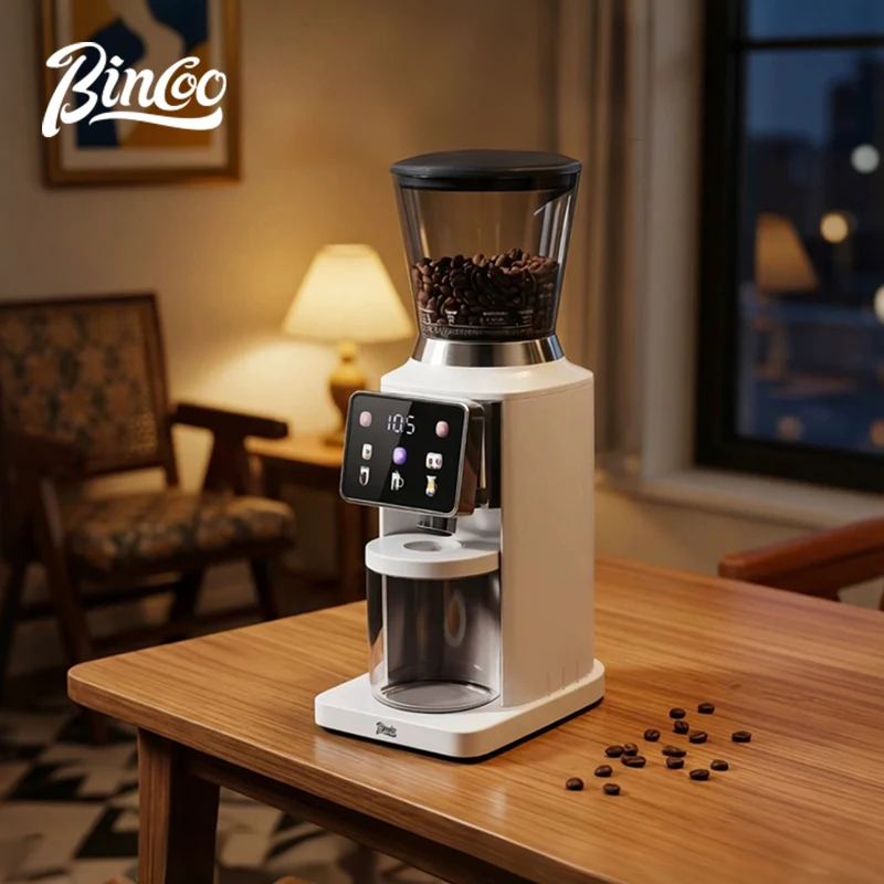Touch Screen Digital Timer, 48 Grind Settings, Home Espresso & Pour‑Over Coff
