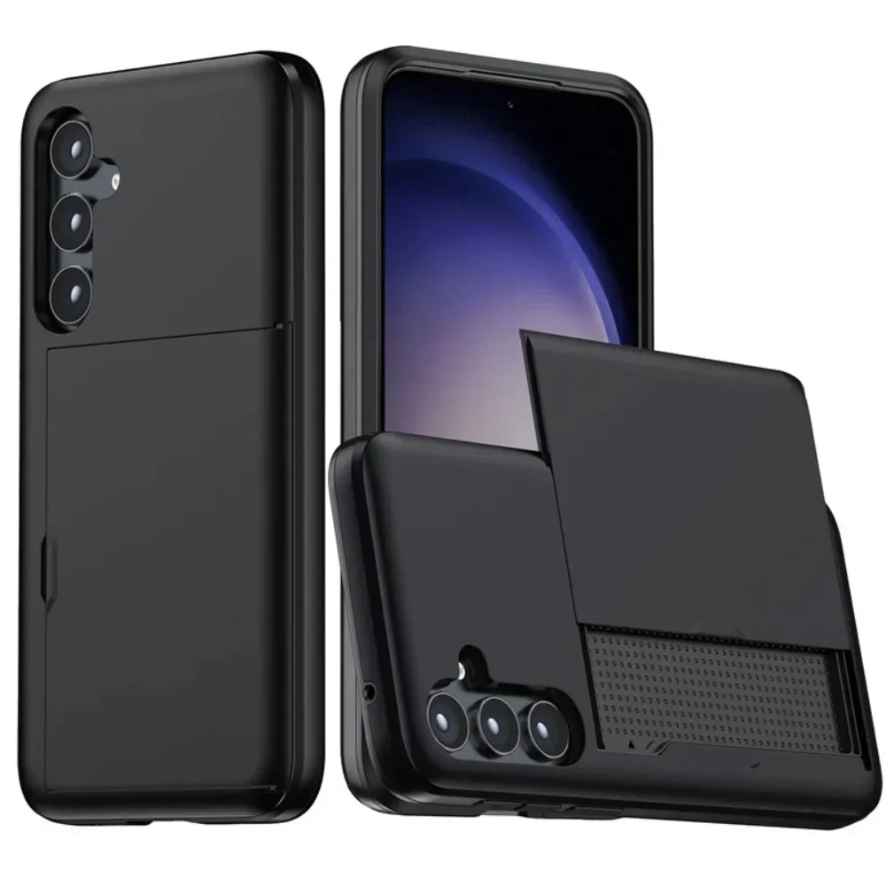 Voor Samsung S25 Rand S24 Ultra S23 S21 FE S22 Plus + A56 A55 A36 A16 5G Portemonnee telefoon Case met Verborgen Kaartsleuf Houder Cover - afbeelding 2